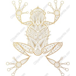 Elegant Gold Frog