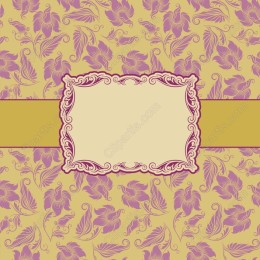 Elegant Purple Floral Frame