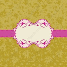 Elegant Floral Decorative with Central Frame