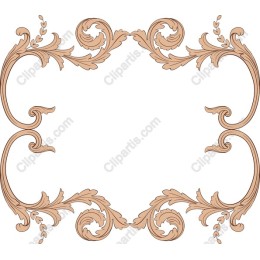 Vintage Floral Decorative Frame
