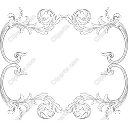 Ornate Floral Frame