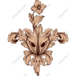 Elegant Vintage Floral Ornament