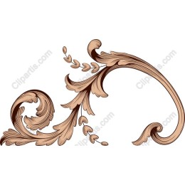 Elegant Vintage Floral Ornament