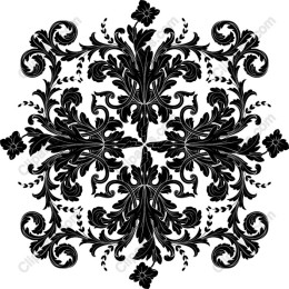 Elegant Black Floral