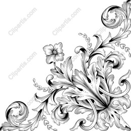 Elegant Black and White Floral