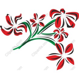 Vibrant Floral - Red Flower
