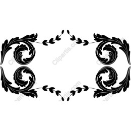 Elegant Black Ornate Frame