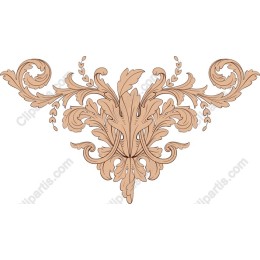 Exquisite Ornate Floral Motif