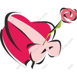 Charming Heart and Rose