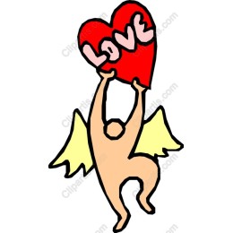 Cherub Holding Love Heart