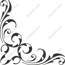 Elegant Decorative Corner Flourish