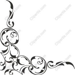 Decorative Vintage Corner Flourish