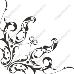 Elegant Black Ornamental
