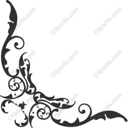 Elegant Floral Corner Flourish