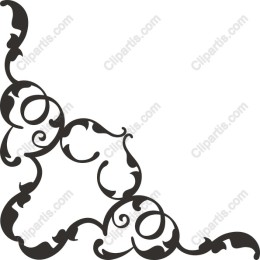 Elegant Vintage Corner Flourish