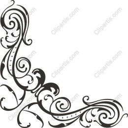 Elegant Decorative Flourish Corner