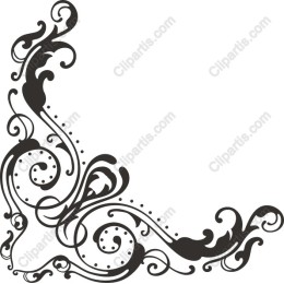 Floral Swirl Corner