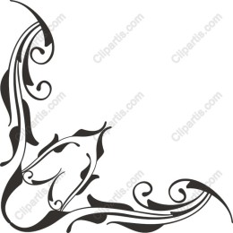 Elegant Floral Corner Ornament