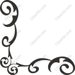 Elegant Swirling Ornament Corner