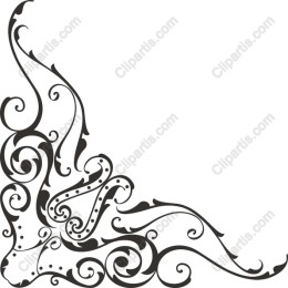 Vintage Corner Flourish