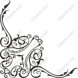 Elegant Swirl Corner