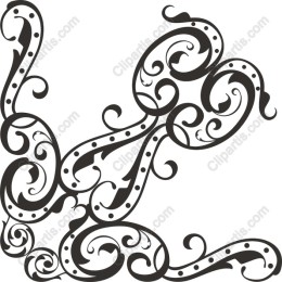 Elegant Black Swirl