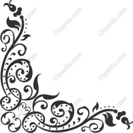 Elegant Floral Corner Ornament