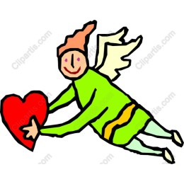 Whimsical Angel with Heart