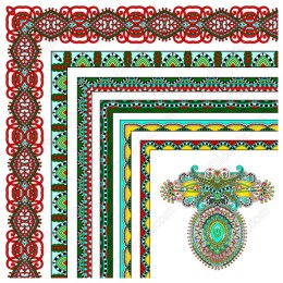Intricate Border and Ornament Set