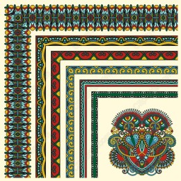 Intricate Colorful Border