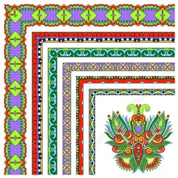 Colorful Floral Border