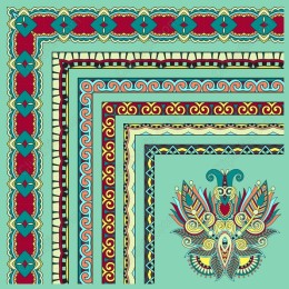 Colorful Ornate Pattern & Majestic Bird