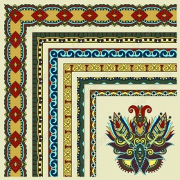 Vibrant Ornamental Border Clipart