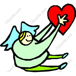 Whimsical Angel with Heart