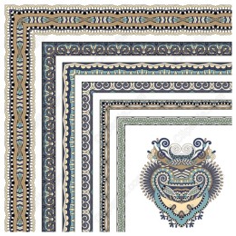 Intricate Ornamental Border Set