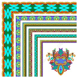 Vibrant Decorative Border Collection