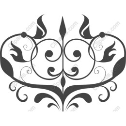 Vintage Floral Swirl