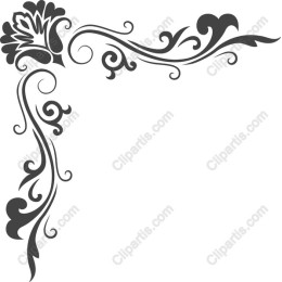 Elegant Floral Corner Ornament