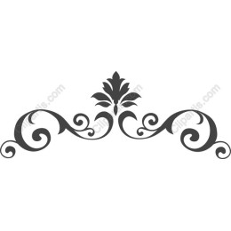 Elegant Floral Swirl Decorative