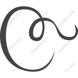 Stylish Letter C in Calligraphy