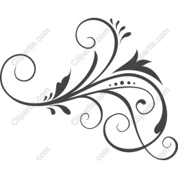 Floral Swirl Decorative