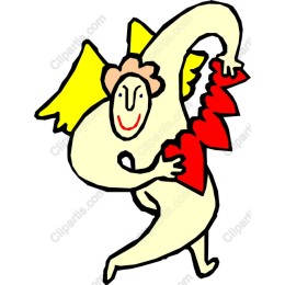 Whimsical Angel with Heart