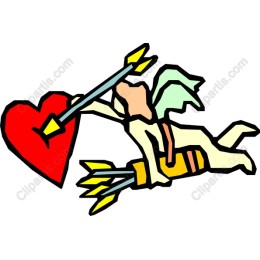 Whimsical Cupid Arrow Heart