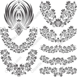 Elegant Floral Ornaments Collection