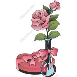 Romantic Heart and Rose