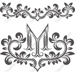 Elegant Floral Monogram