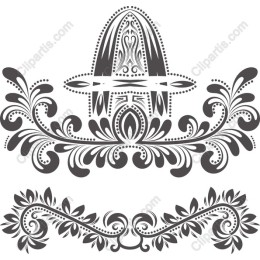 Elegant Floral Decorative Ornament