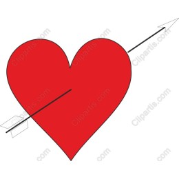 Red Heart with Arrow