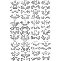 Ornate Alphabet Clipart Set