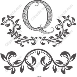 Ornate Q Floral